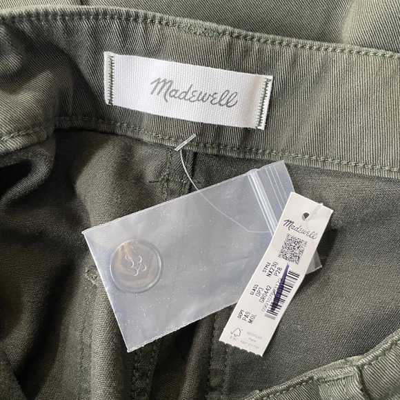 NWT Madewell‎ The Balloon Pant Midnight Olive 28 Petite Twill Barrel Utility - Picture 9 of 15